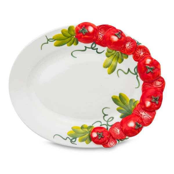Блюдо овальное Edelweiss Томаты 22х14 см, керамика