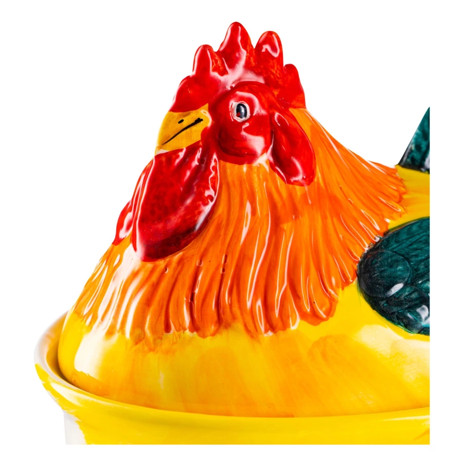 Блюдо для горячего Edelweiss Петухи 17х24 см, h20 см,  керамика