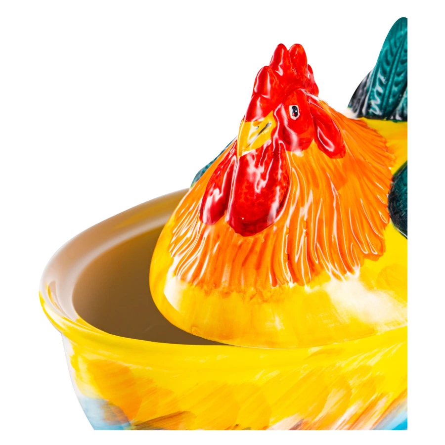 Блюдо для горячего Edelweiss Петухи 17х24 см, h20 см,  керамика