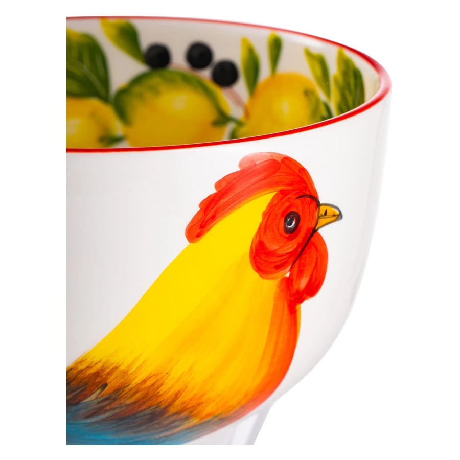 Салатник порционный Edelweiss Петухи 16 см, керамика