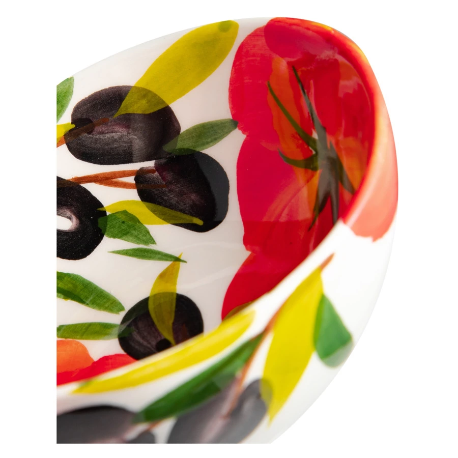 Салатник порционный Edelweiss Томаты и оливки 11 см, керамика