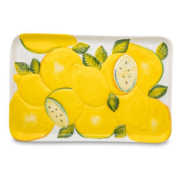 Блюдо прямоугольное Edelweiss Лимоны 34х24 см, керамика
