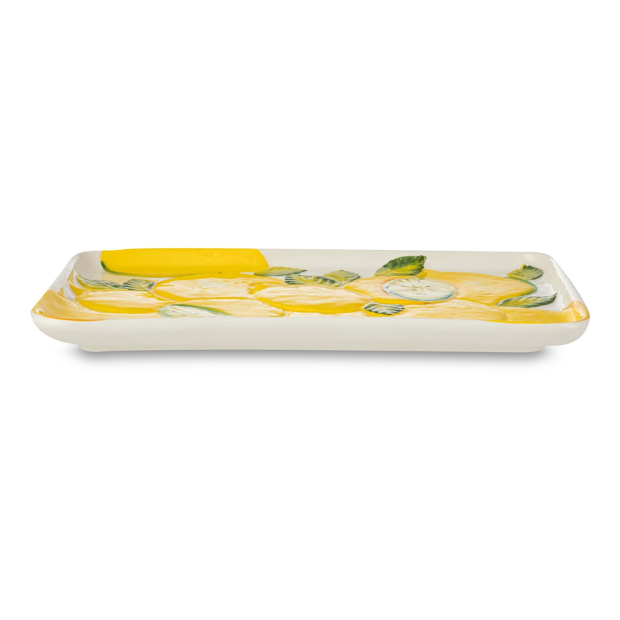 Блюдо прямоугольное Edelweiss Лимоны 34х24 см, керамика