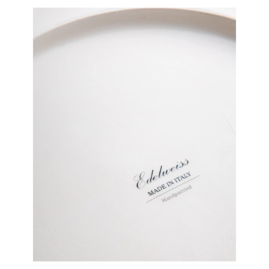 Тарелка закусочная Edelweiss Маргаритка 22 см, керамика, белая