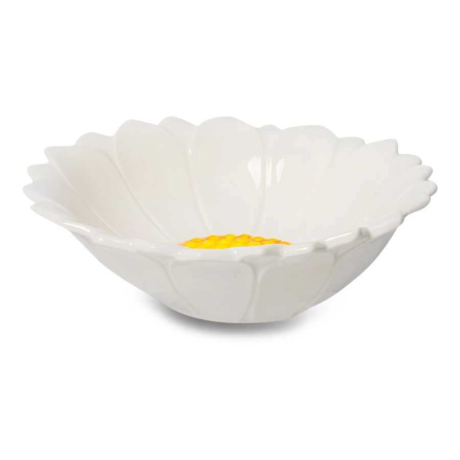 Салатник 3D Edelweiss Маргаритка 21х21х6 см, керамика, белый
