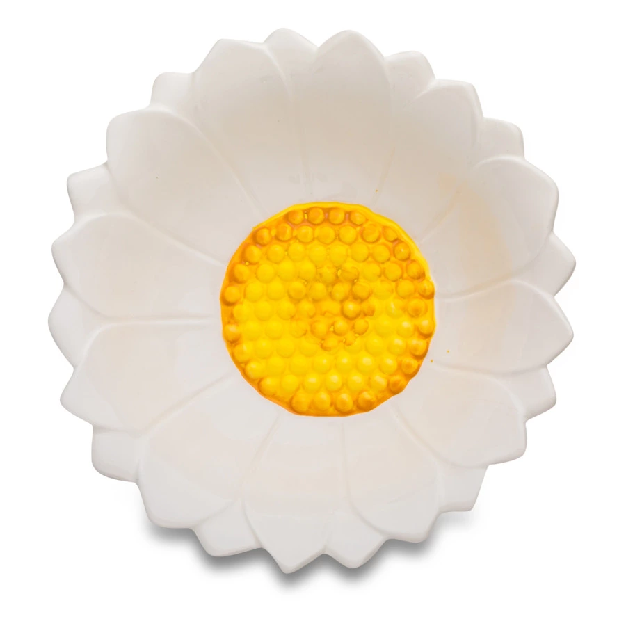 Салатник 3D Edelweiss Маргаритка 21х21х6 см, керамика, белый