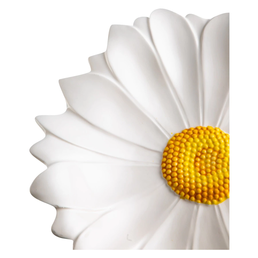 Блюдо круглое 3D Edelweiss Маргаритка 36х36 см, керамика, белое