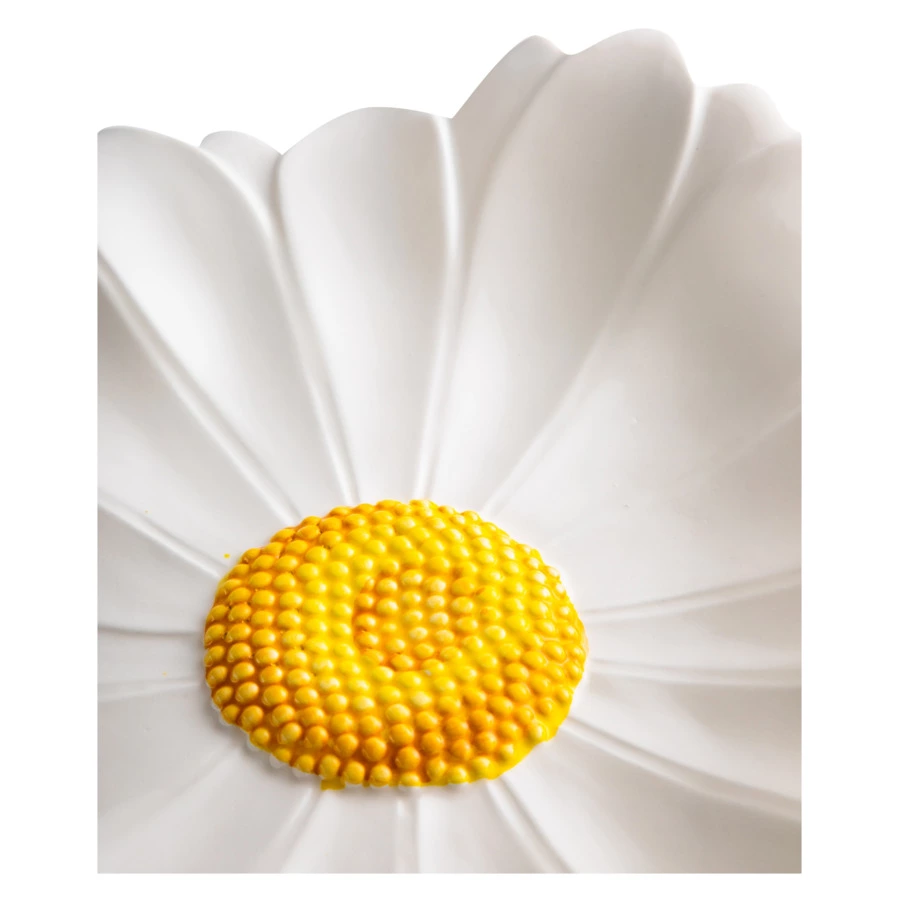 Блюдо круглое 3D Edelweiss Маргаритка 36х36 см, керамика, белое