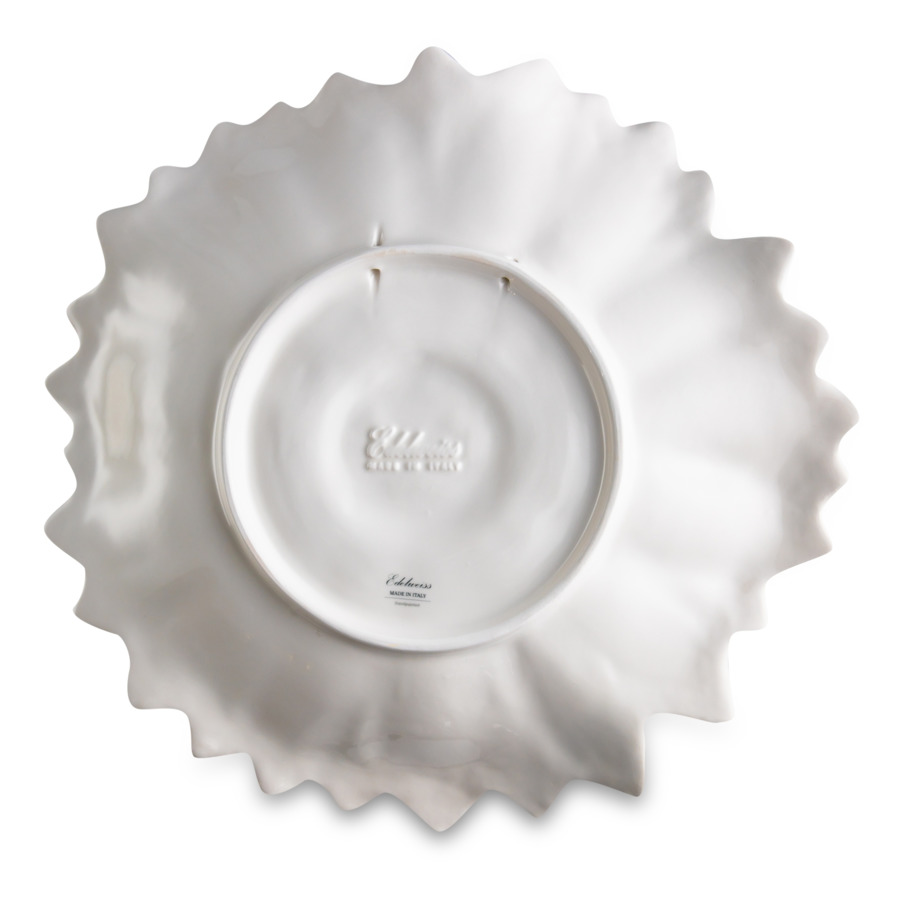 Блюдо круглое 3D Edelweiss Маргаритка 36х36 см, керамика, белое