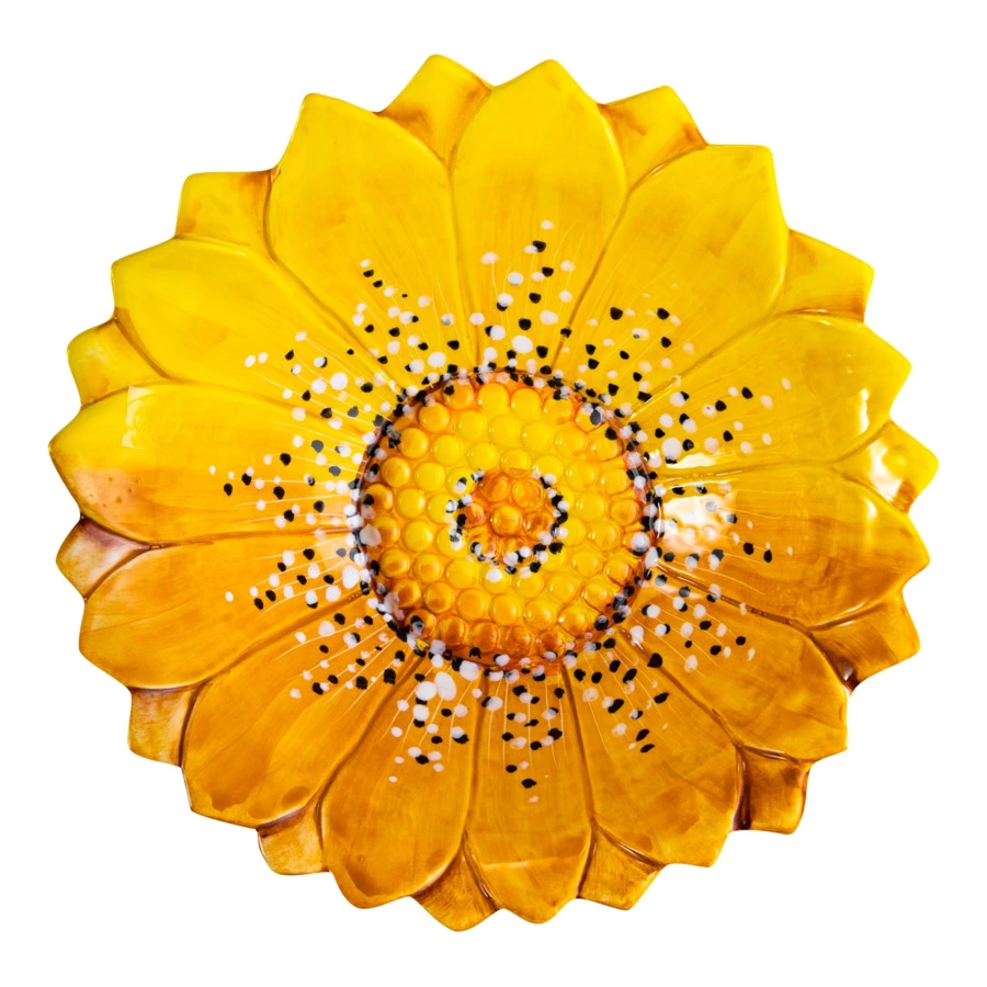 Салатник 3D Edelweiss Маргаритка 26х26х8см, керамика, желтый