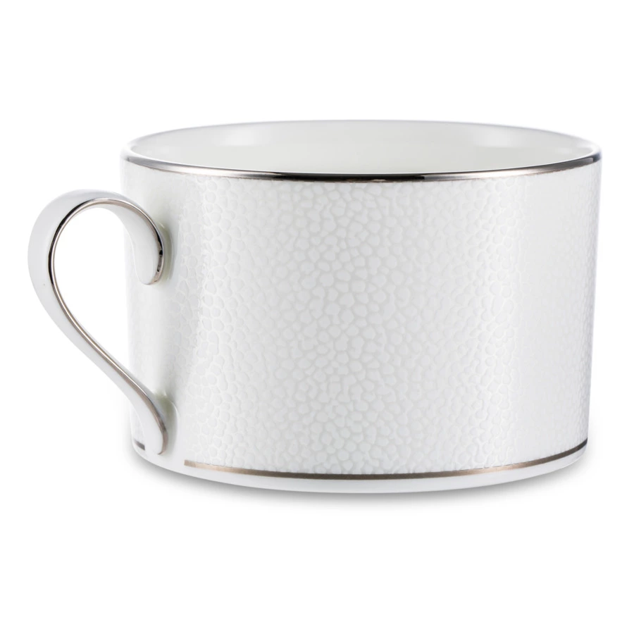 Чашка чайная с блюдцем Narumi Белый жемчуг 270 мл, фарфор костяной