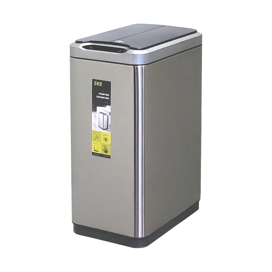 Ведро для мусора сенсорное EKO Phantom  50 л, сталь нержавеющая