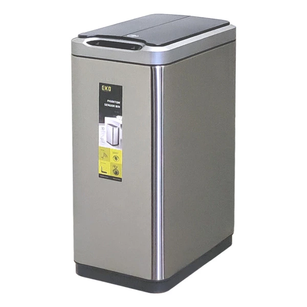 Ведро для мусора сенсорное EKO Phantom  50 л, сталь нержавеющая