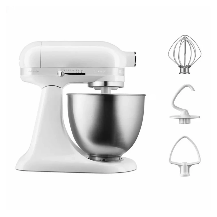 Миксер планетарный KitchenAid Classic 3,3 л, белый, 5KSM3310XEWH