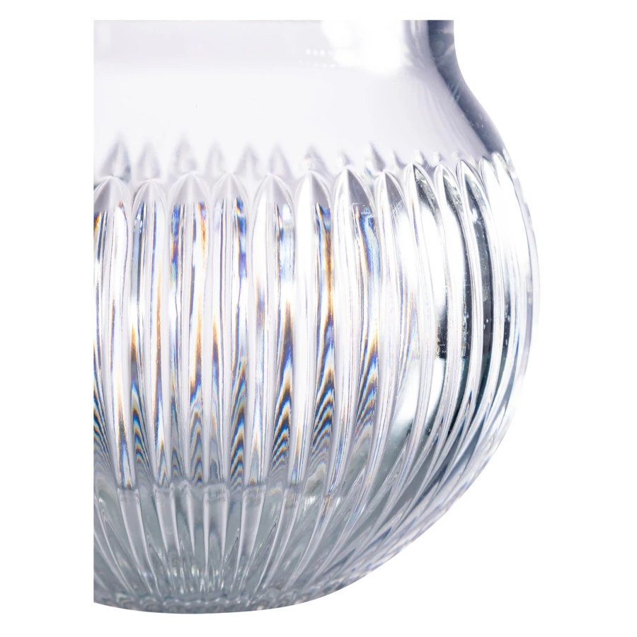 Ваза с крышкой Неман Лайнс 15х17,5 см, хрусталь