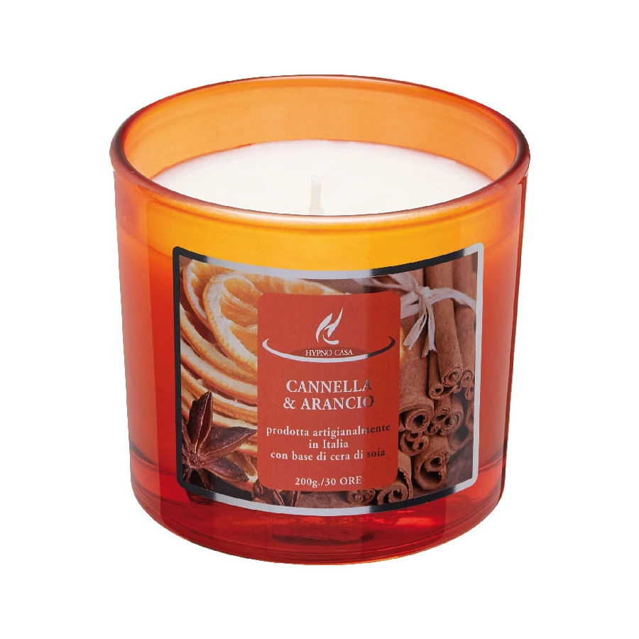 Свеча ароматическая Hypno Casa Корица и апельсин 200 г