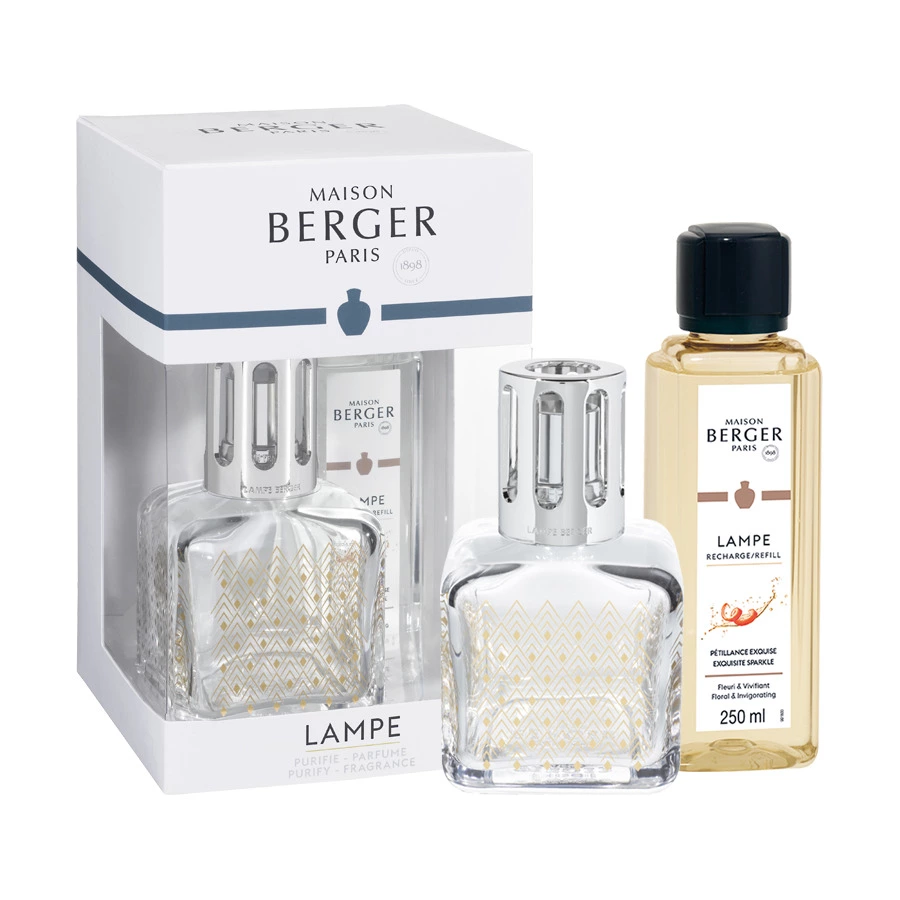 Лампа ароматическая Берже с ароматом Maison Berger Куб Горы Брызги шампанского 250 мл