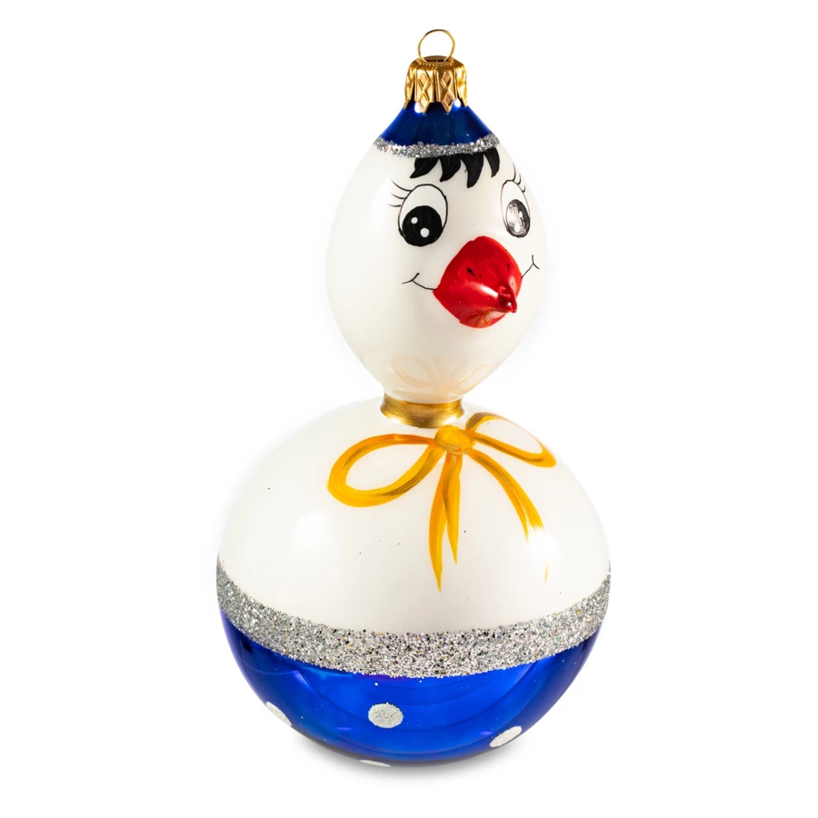 Игрушка елочная Morozko Утенок 8,5х8,5х15 см, стекло, п/к