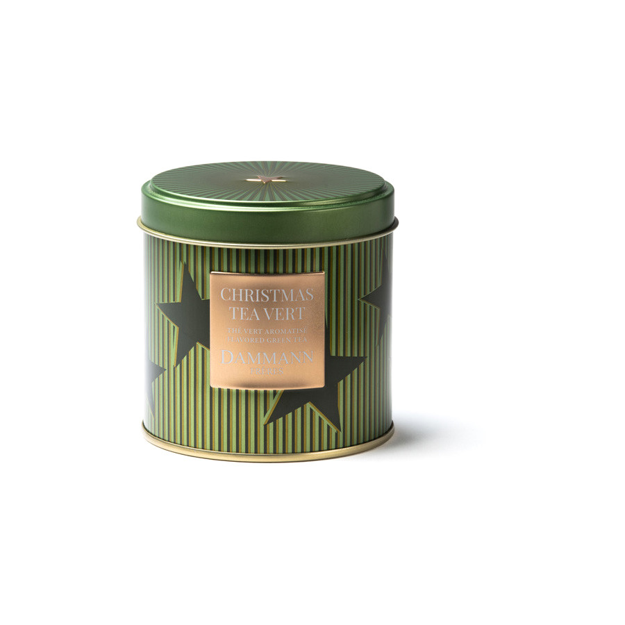 Чай зеленый листовой DAMMANN Christmas Tea с ароматом апельсина, ванилью и специями 100 г, п/к