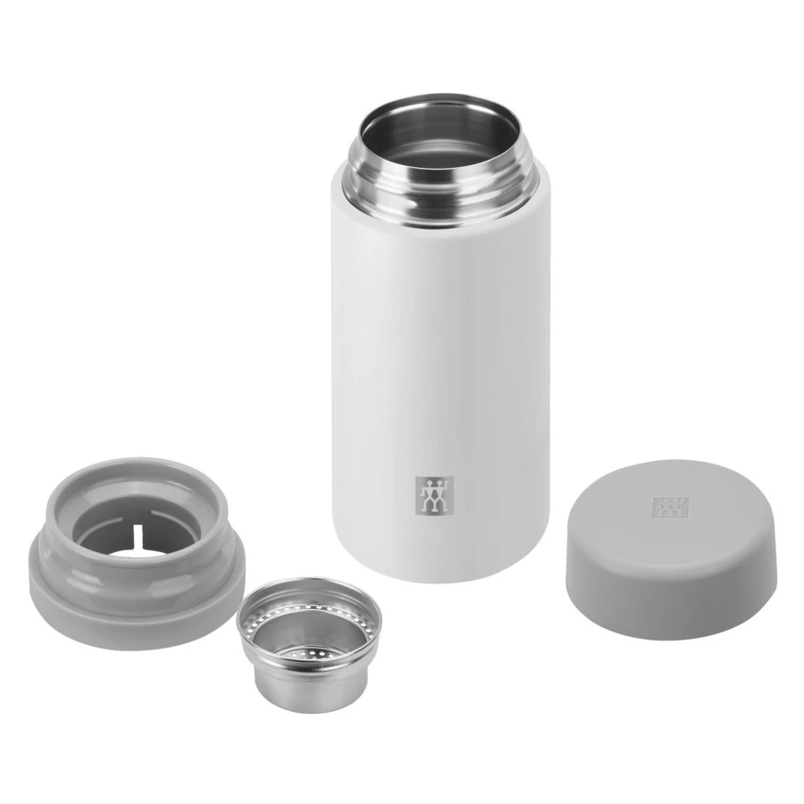 Термос для чая и фруктовой воды Zwilling Thermo 420 мл, сталь нержавеющая, белый, п/к