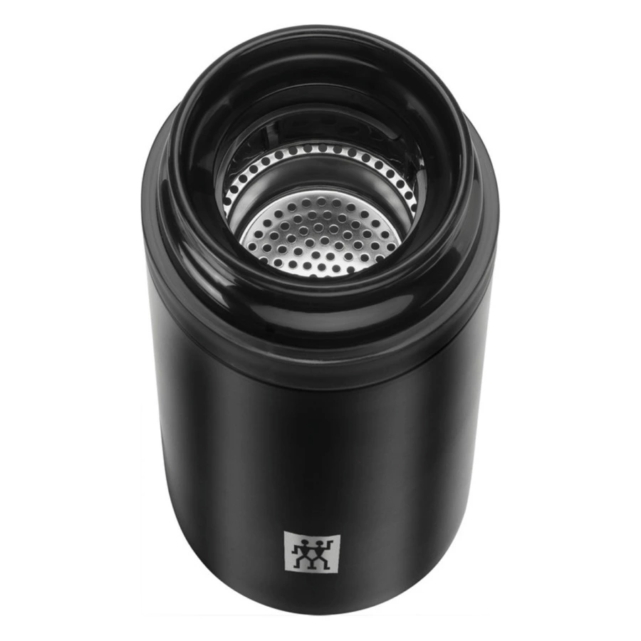 Термос для чая и фруктовой воды Zwilling Thermo 420 мл, сталь нержавеющая, черный, п/к
