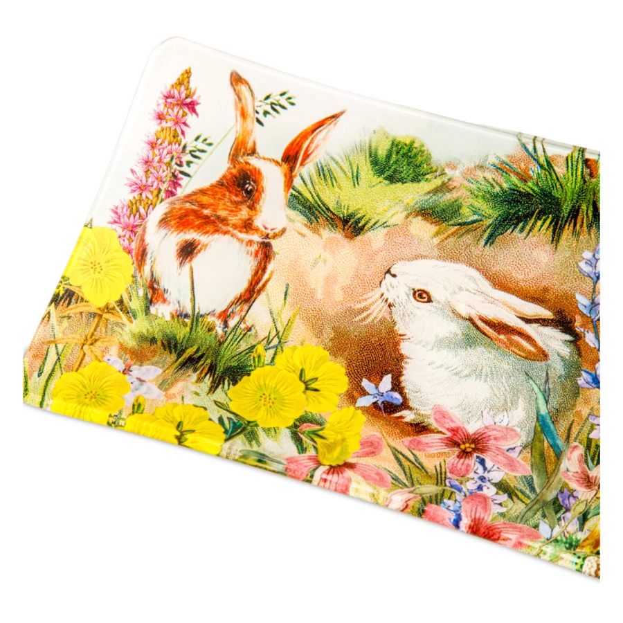 Мыльница Michel Design Works Кроличья нора 10х14,7 см, стекло