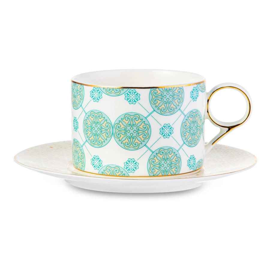 Набор чашек чайных с блюдцами Mix&Match Home Максим, 2 шт, фарфор, п/к