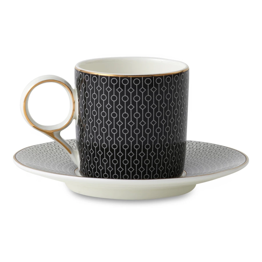 Набор чашек кофейных с блюдцем Mix&Match Home Вола 100 мл, 4 шт, фарфор, п/к