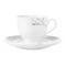 Чашка чайная с блюдцем Narumi Ботаника 230 мл, фарфор костяной