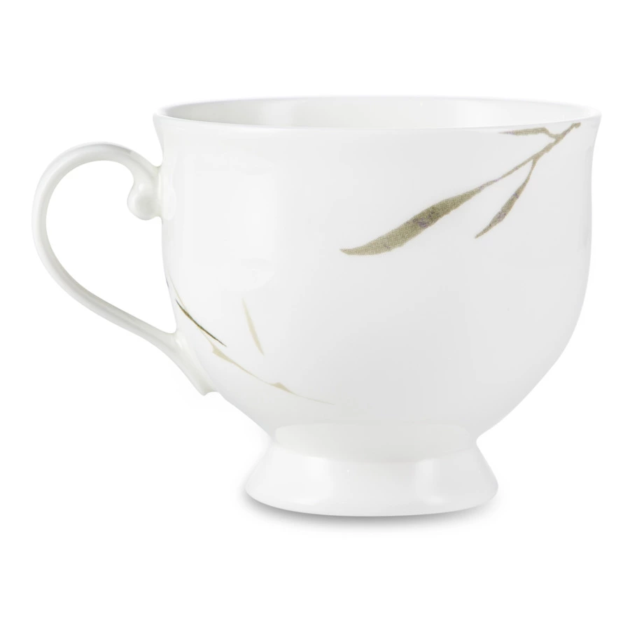 Чашка чайная с блюдцем Narumi Ботаника 230 мл, фарфор костяной