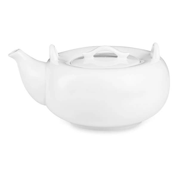 Чайник с крышкой Lenox 900 мл, белый фарфор