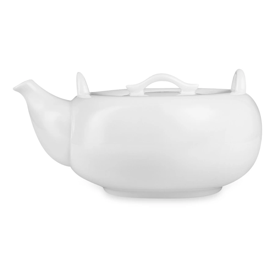 Чайник с крышкой Lenox 900 мл, белый фарфор