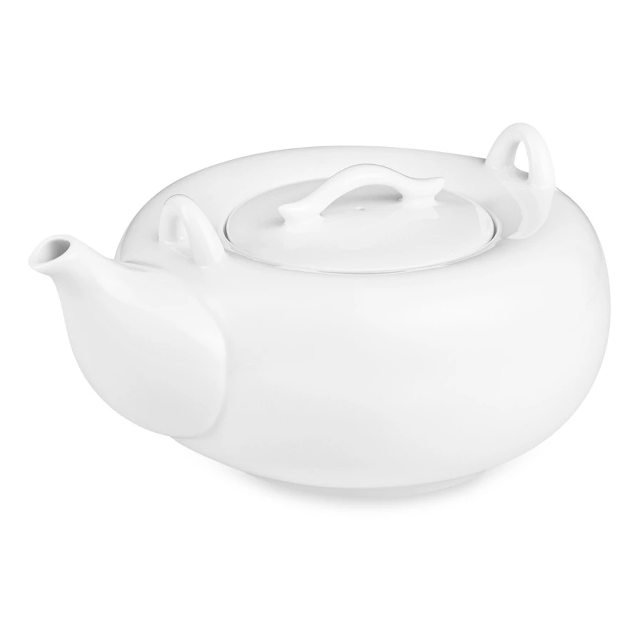 Чайник с крышкой Lenox 900 мл, белый фарфор