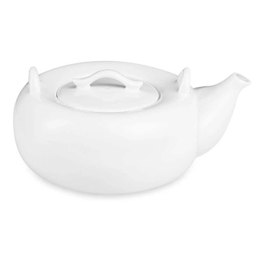 Чайник с крышкой Lenox 900 мл, белый фарфор