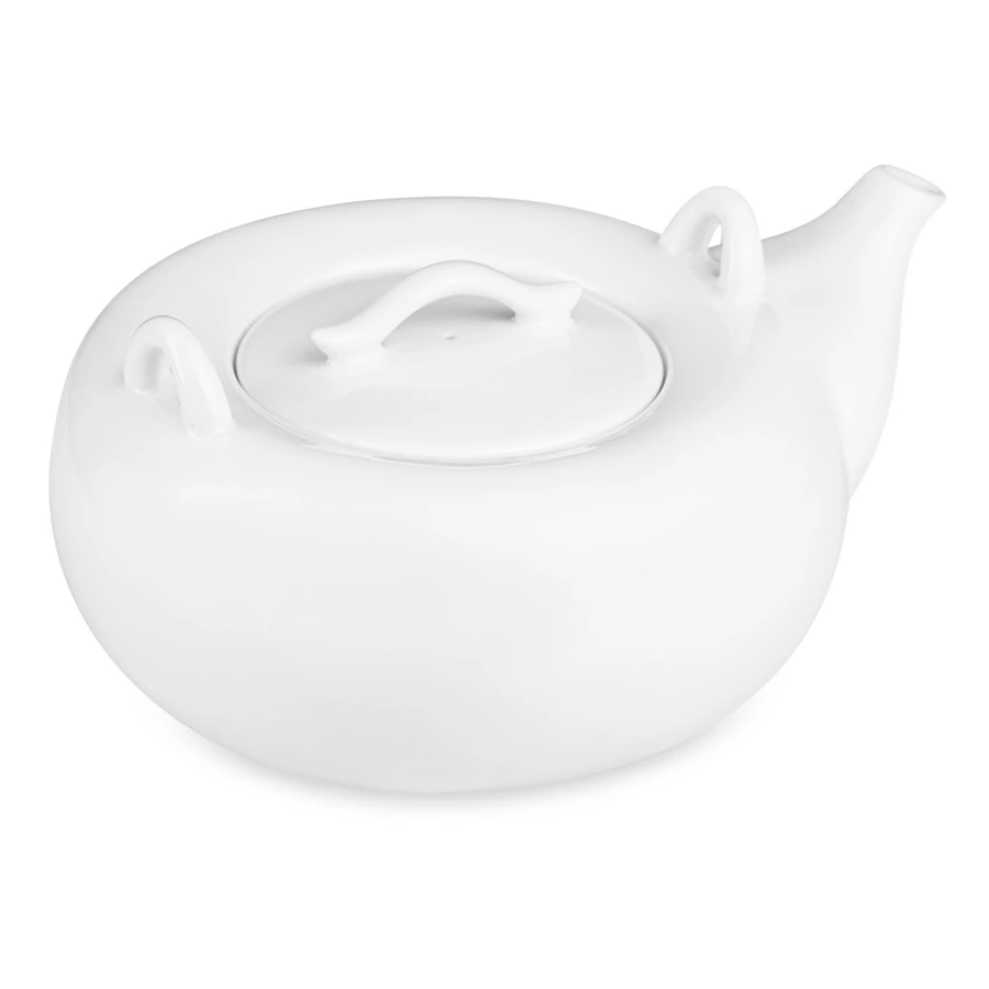 Чайник с крышкой Lenox 900 мл, белый фарфор