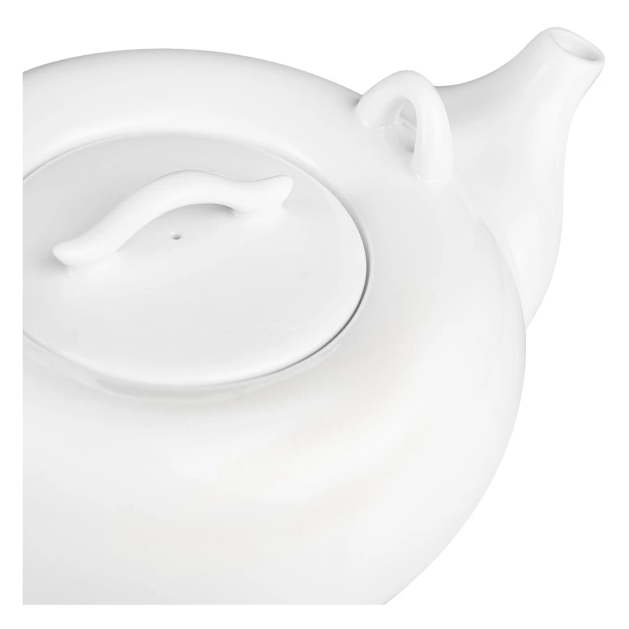 Чайник с крышкой Lenox 900 мл, белый фарфор