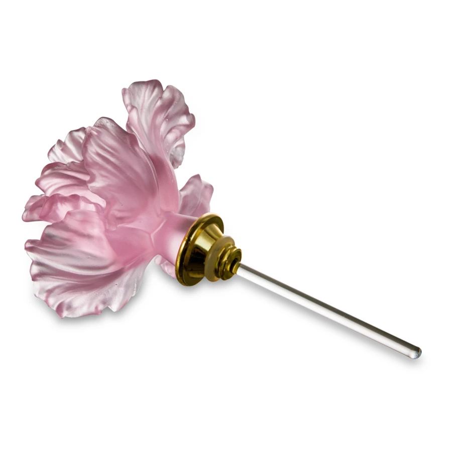 Флакон для духов Cristal de Paris Тюльпан 130 мл, хрустальное тесто, розовый