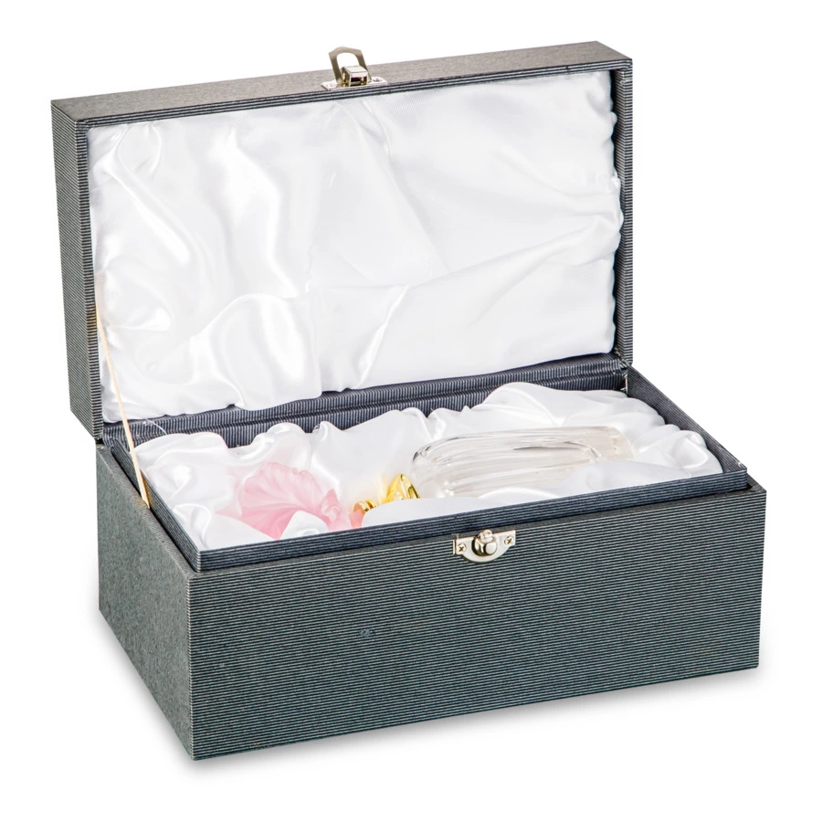 Флакон для духов Cristal de Paris Тюльпан 130 мл, хрустальное тесто, розовый