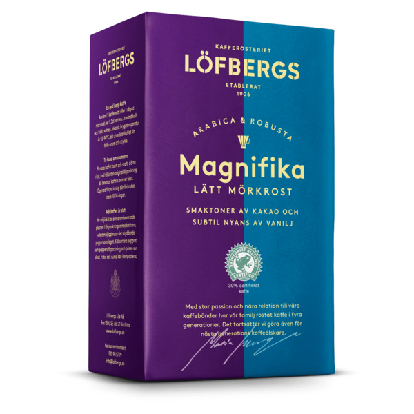 Кофе молотый Lofbergs Magnifica 500 г