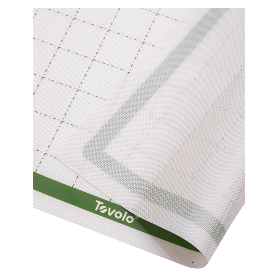 Коврик для выпечки Tovolo разлинованный 42х29 см, силикон, зеленый