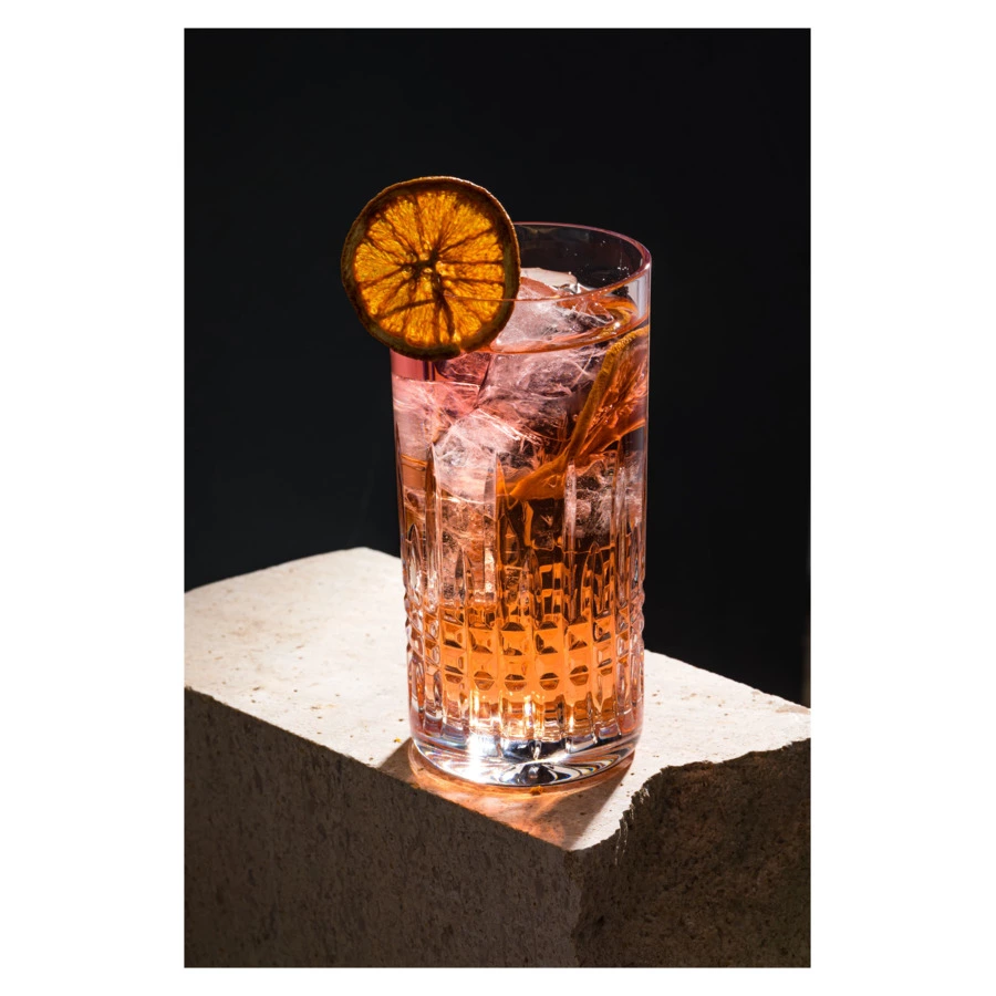 Набор стаканов для воды и коктейля Неман Ordi 330 мл, 6 шт, хрусталь