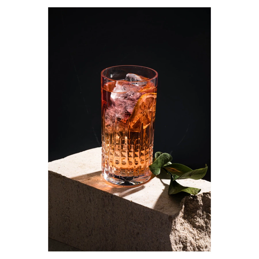 Набор стаканов для воды и коктейля Неман Ordi 330 мл, 6 шт, хрусталь