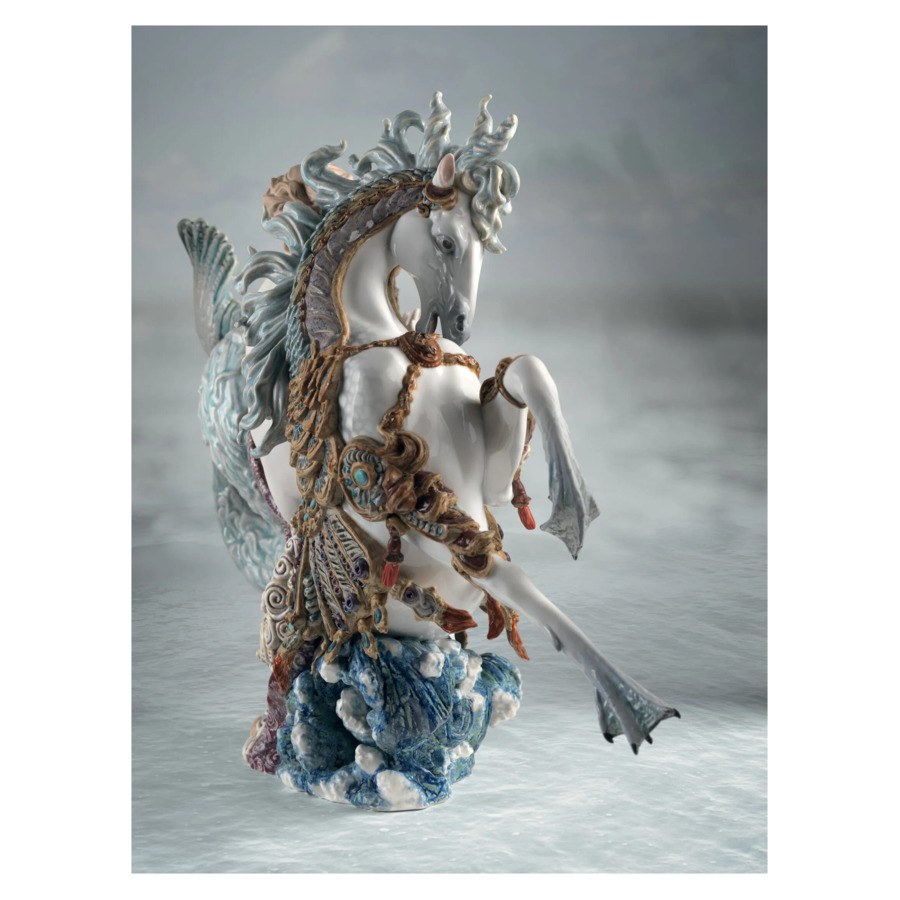 Фигурка Lladro Арион на морском коньке 30х77х62 см, фарфор, лимитированный выпуск