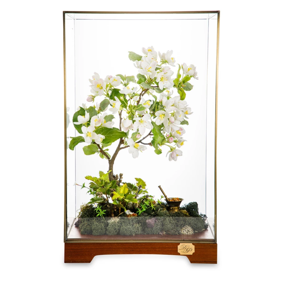 Яблоня из холодного фарфора