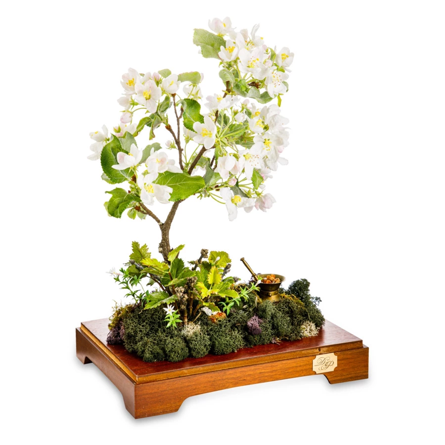 Яблоня из холодного фарфора