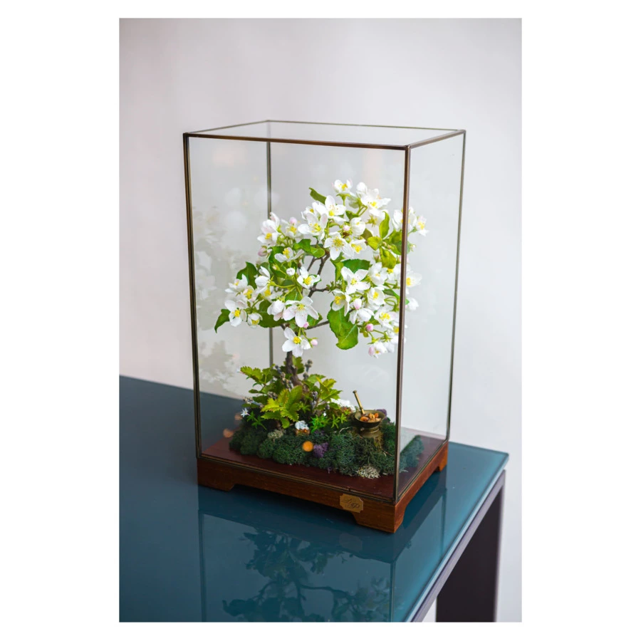 Яблоня из холодного фарфора