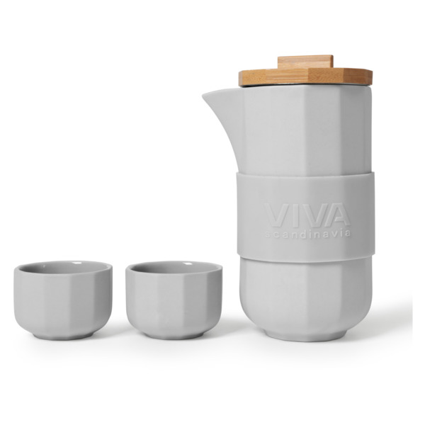 Набор чайный Viva Scandinavia Alexander 5 предметов, фарфор твердый, серый - Sale