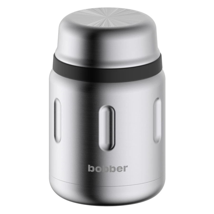 Термос для еды со встроенной ложкой Bobber Jerrycan-700 Matte 700 мл, сталь, серебряный - Sale