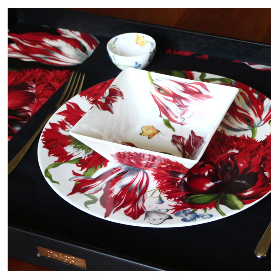 Блюдо сервировочное Taitu Эмоция 31 см, фарфор костяной