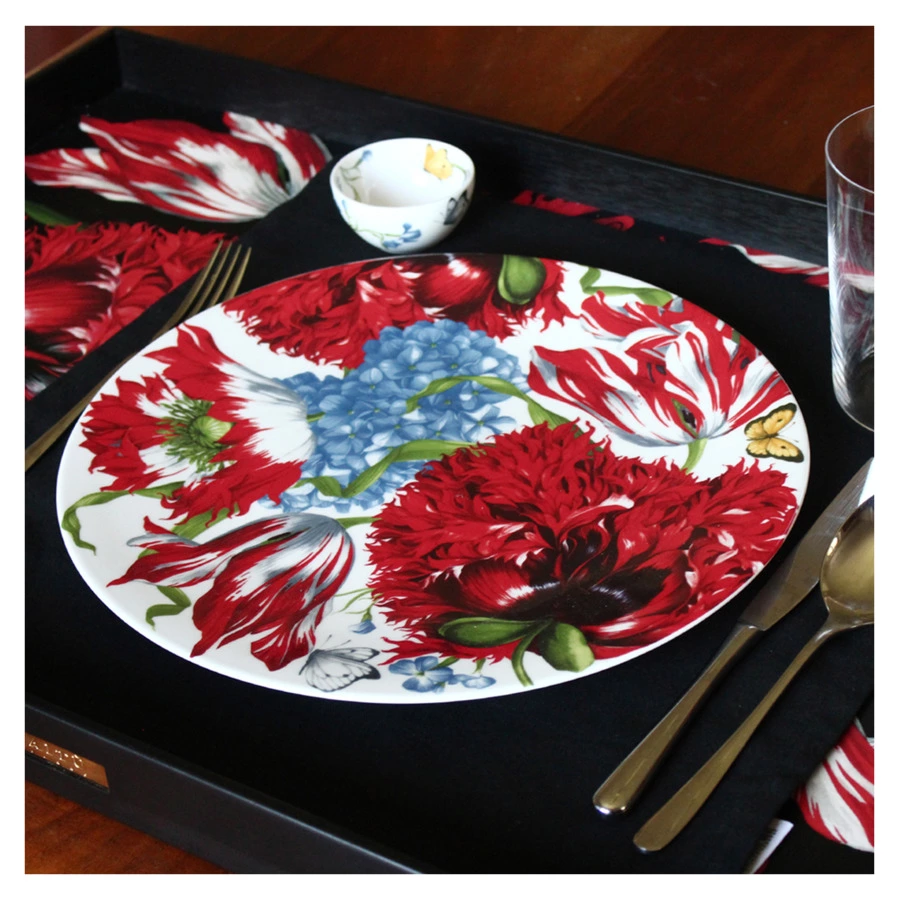 Блюдо сервировочное Taitu Эмоция 31 см, фарфор костяной